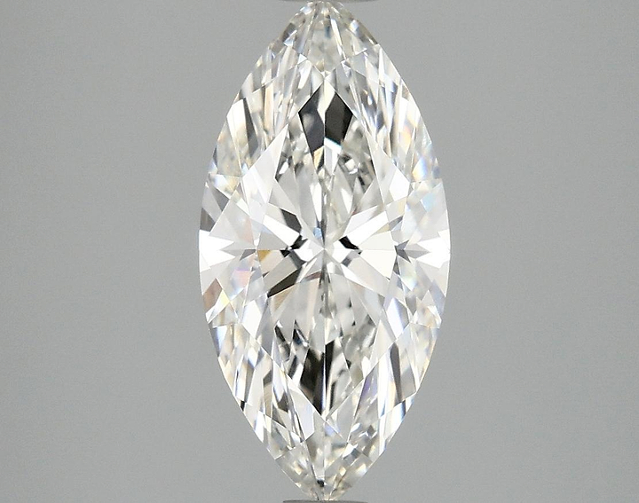 2.08 Carat Marquise Shaped Excellent Cut VVS2 IGI Certified Lab Grown Diamond