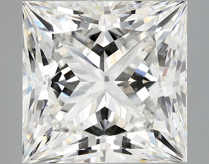 5.09 Carat Princess Shaped Ideal Cut VS1 IGI Certified Lab Grown Diamond