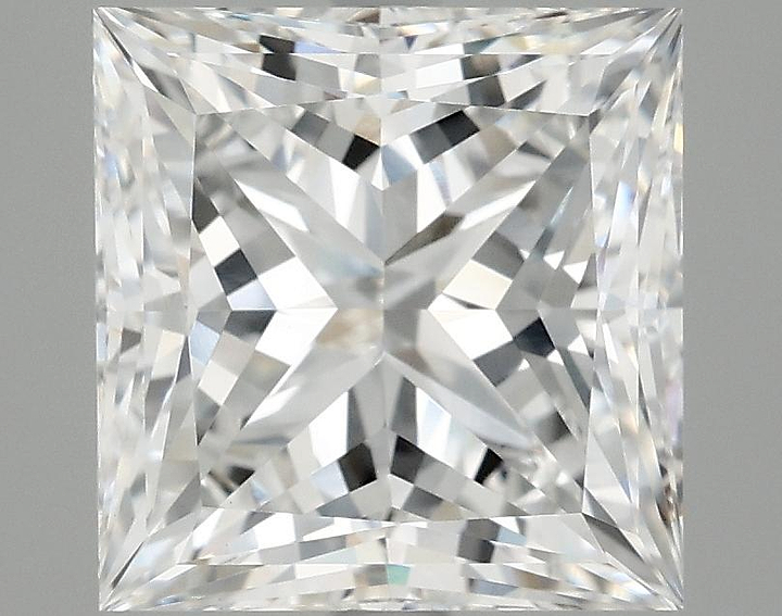4.45 Carat Princess Shaped Ideal Cut VVS2 IGI Certified Lab Grown Diamond