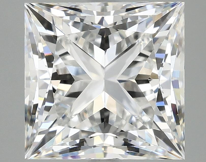 5.06 Carat Princess Shaped Ideal Cut VVS2 IGI Certified Lab Grown Diamond