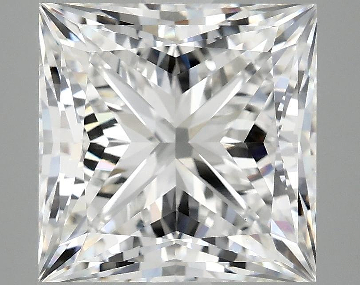 5.06 Carat Princess Shaped Ideal Cut VVS2 IGI Certified Lab Grown Diamond