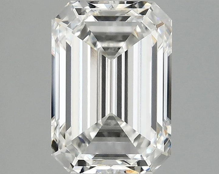 2.1 Carat Emerald Shaped Ideal Cut VVS2 IGI Certified Lab Grown Diamond