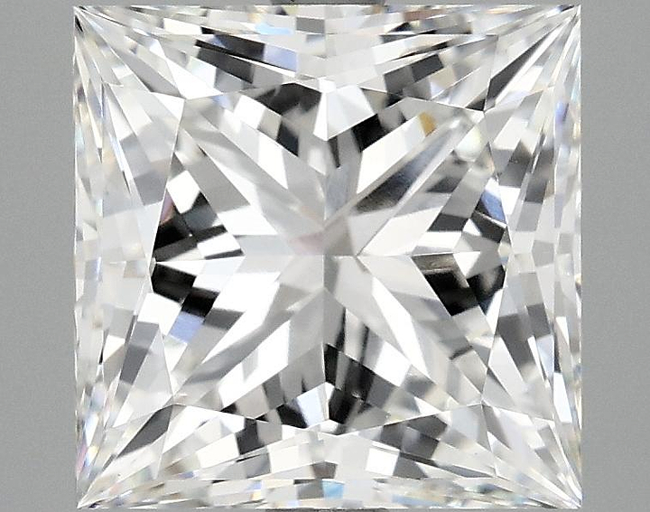 4.17 Carat Princess Shaped Ideal Cut VVS2 IGI Certified Lab Grown Diamond
