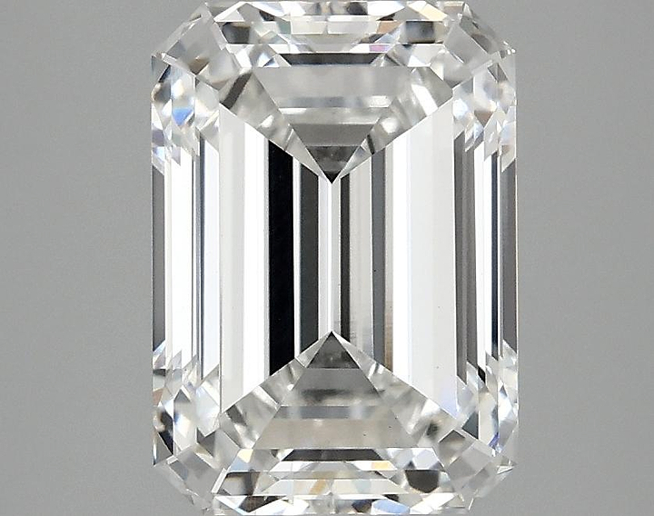 3.09 Carat Emerald Shaped Ideal Cut VVS2 IGI Certified Lab Grown Diamond
