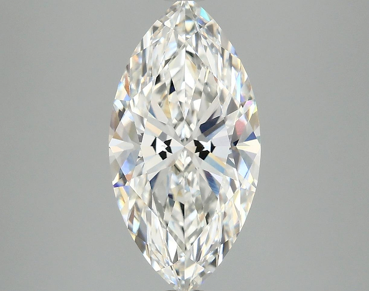 3.09 Carat Marquise Shaped Ideal Cut VVS2 IGI Certified Lab Grown Diamond