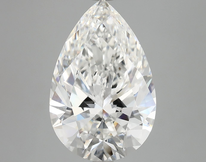 6.11 Carat Pear Shaped Excellent Cut VVS2 IGI Certified Lab Grown Diamond