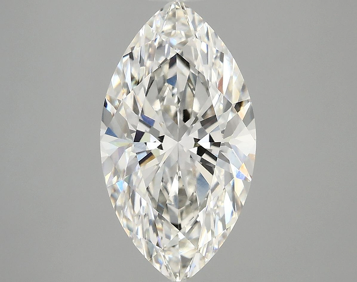 3.09 Carat Marquise Shaped Excellent Cut VVS2 IGI Certified Lab Grown Diamond