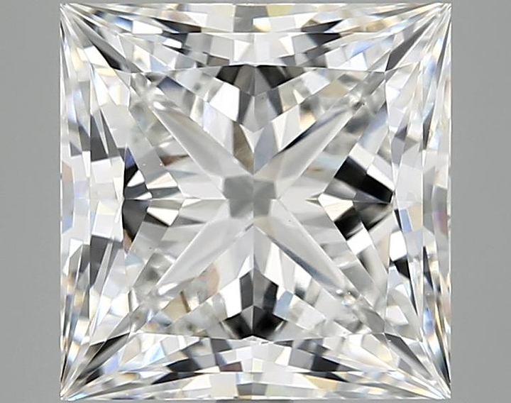 5.07 Carat Princess Shaped Ideal Cut VVS2 IGI Certified Lab Grown Diamond