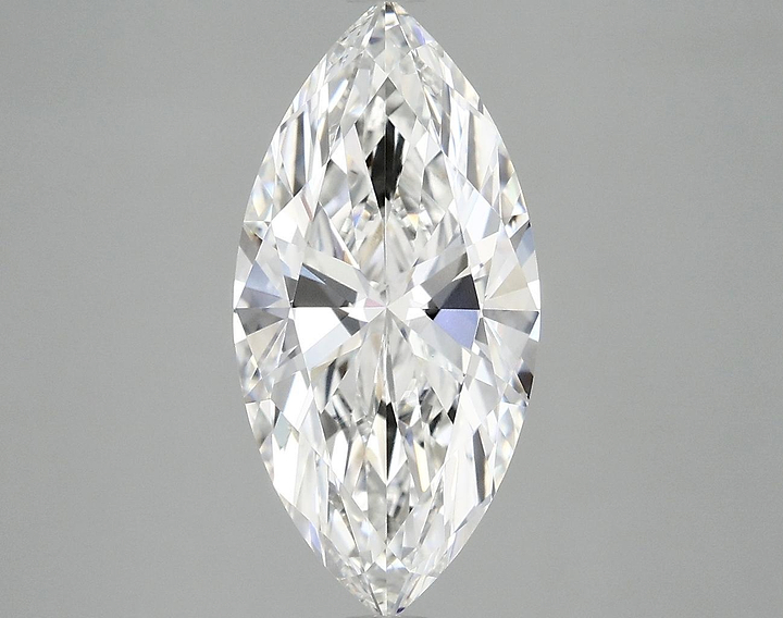 3.01 Carat Marquise Shaped Ideal Cut VVS2 IGI Certified Lab Grown Diamond