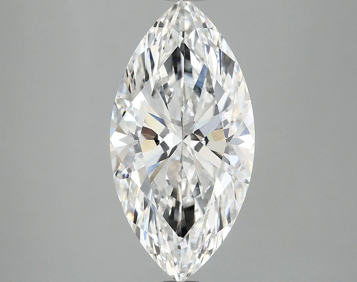 3.07 Carat Marquise Shaped Ideal Cut VVS2 IGI Certified Lab Grown Diamond