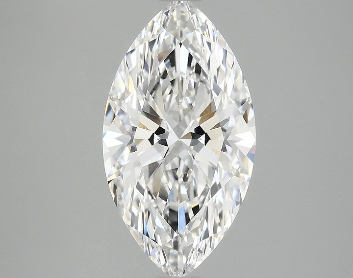 3.09 Carat Marquise Shaped Excellent Cut VVS2 IGI Certified Lab Grown Diamond