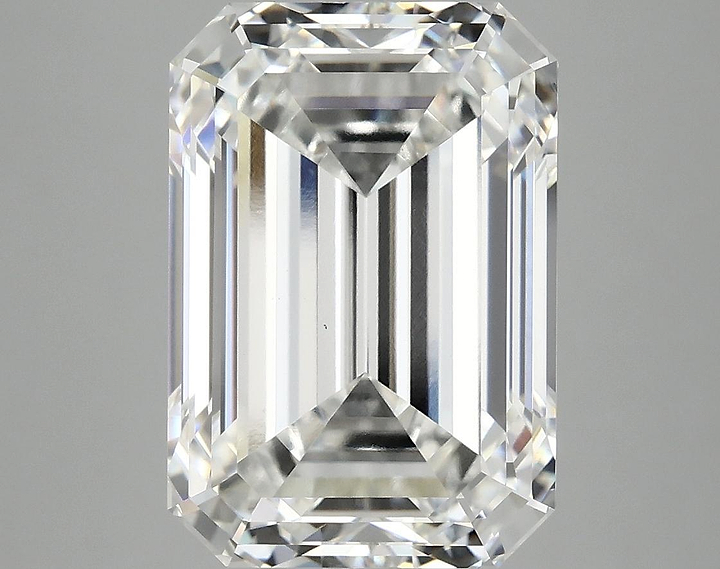 7.29 Carat Emerald Shaped Ideal Cut VVS2 IGI Certified Lab Grown Diamond