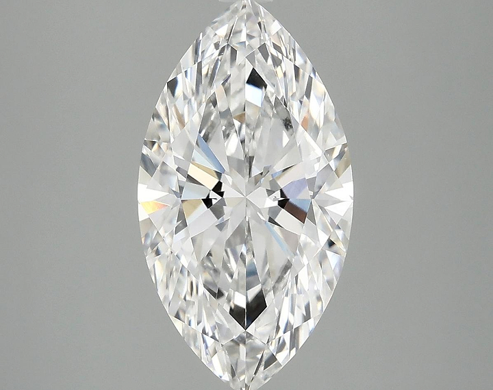 3.09 Carat Marquise Shaped Excellent Cut VVS2 IGI Certified Lab Grown Diamond
