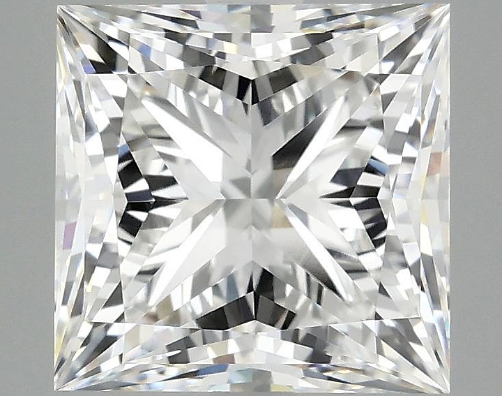 4.06 Carat Princess Shaped Ideal Cut VVS2 IGI Certified Lab Grown Diamond