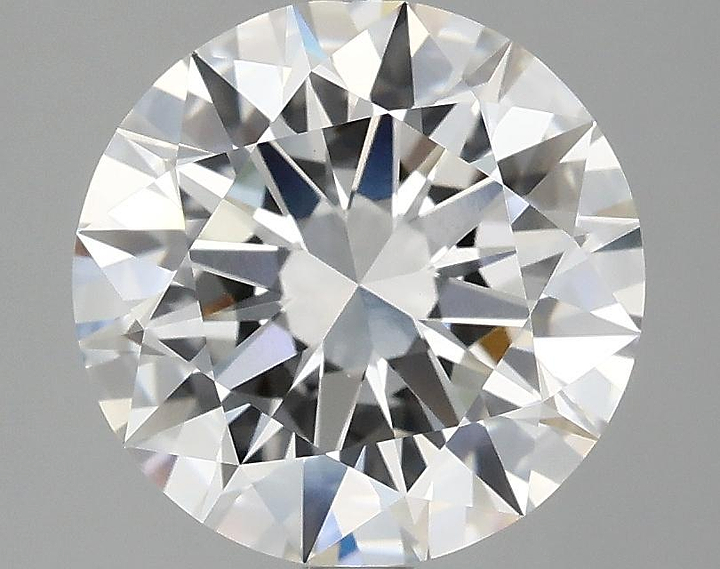 3.07 Carat Round Shaped Excellent Cut VVS2 IGI Certified Lab Grown Diamond