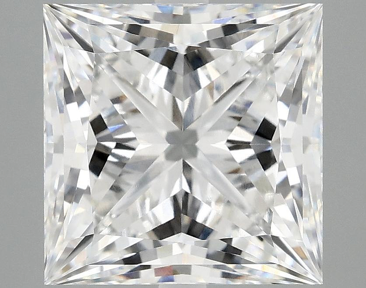 5.07 Carat Princess Shaped Ideal Cut VVS2 IGI Certified Lab Grown Diamond