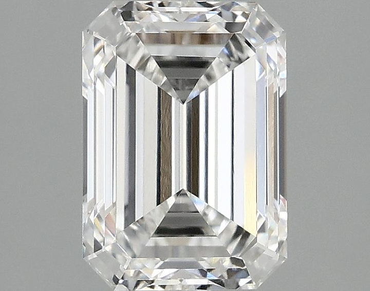 2.09 Carat Emerald Shaped Ideal Cut VVS2 IGI Certified Lab Grown Diamond