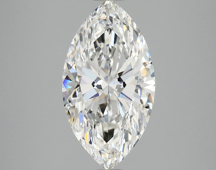 3.07 Carat Marquise Shaped Excellent Cut VVS2 IGI Certified Lab Grown Diamond