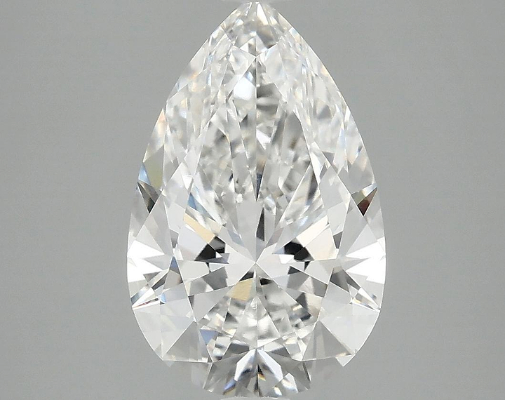 2.97 Carat Pear Shaped Ideal Cut VVS2 IGI Certified Lab Grown Diamond