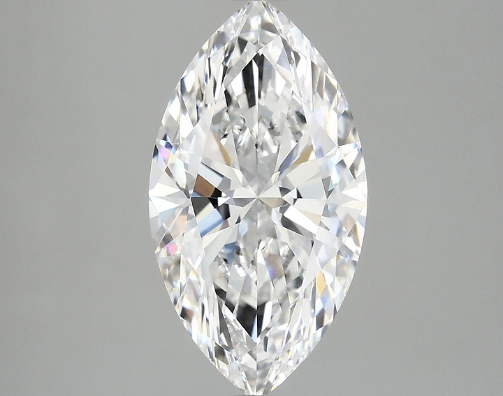 3.05 Carat Marquise Shaped Excellent Cut VVS2 IGI Certified Lab Grown Diamond