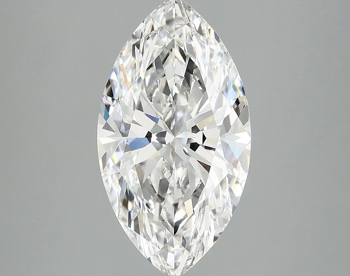 3.06 Carat Marquise Shaped Excellent Cut VVS2 IGI Certified Lab Grown Diamond