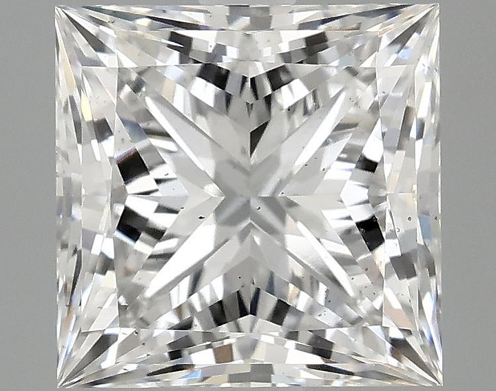 2.92 Carat Princess Shaped Ideal Cut SI1 IGI Certified Lab Grown Diamond