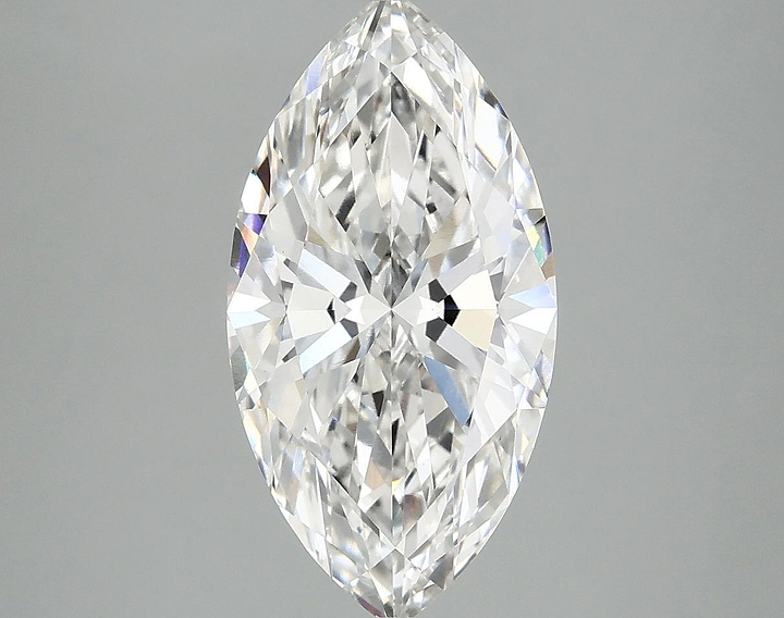 3.02 Carat Marquise Shaped Ideal Cut VVS2 IGI Certified Lab Grown Diamond