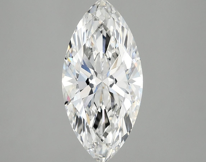 2.1 Carat Marquise Shaped Excellent Cut VVS2 IGI Certified Lab Grown Diamond