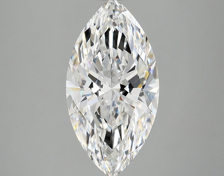3.01 Carat Marquise Shaped Ideal Cut VVS2 IGI Certified Lab Grown Diamond