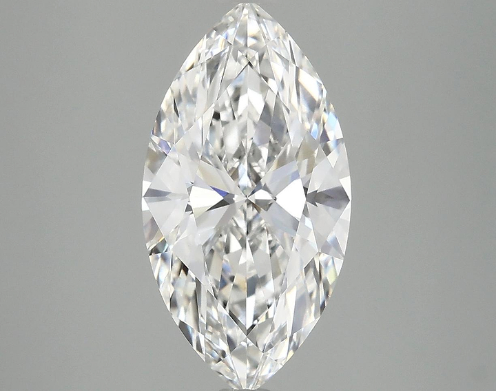3.09 Carat Marquise Shaped Excellent Cut VVS2 IGI Certified Lab Grown Diamond