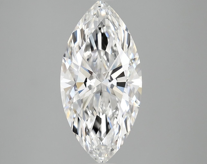 3.06 Carat Marquise Shaped Ideal Cut VVS2 IGI Certified Lab Grown Diamond