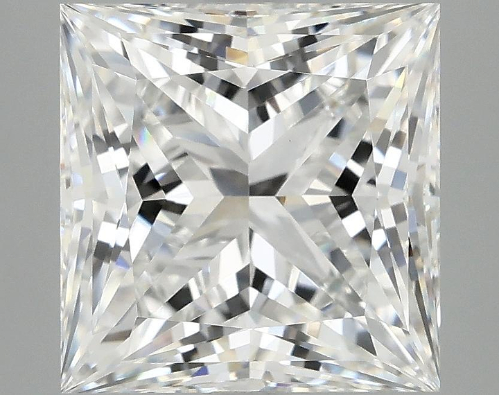 5.04 Carat Princess Shaped Ideal Cut VVS2 IGI Certified Lab Grown Diamond