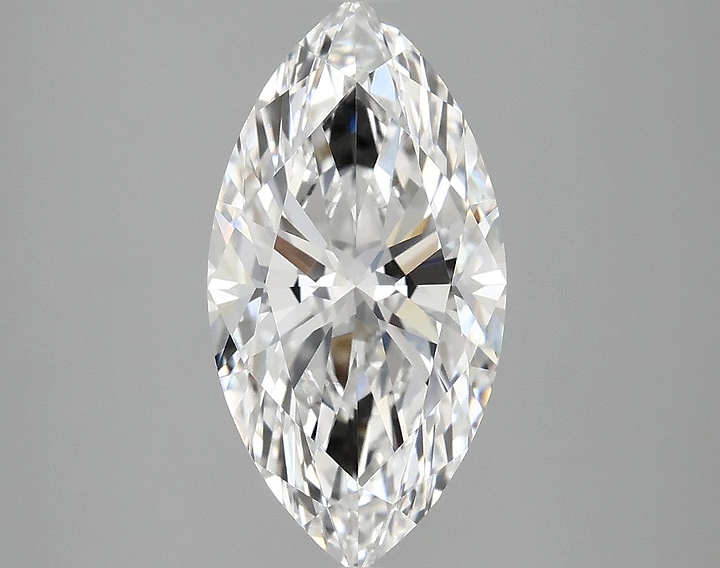 3.09 Carat Marquise Shaped Ideal Cut VVS2 IGI Certified Lab Grown Diamond