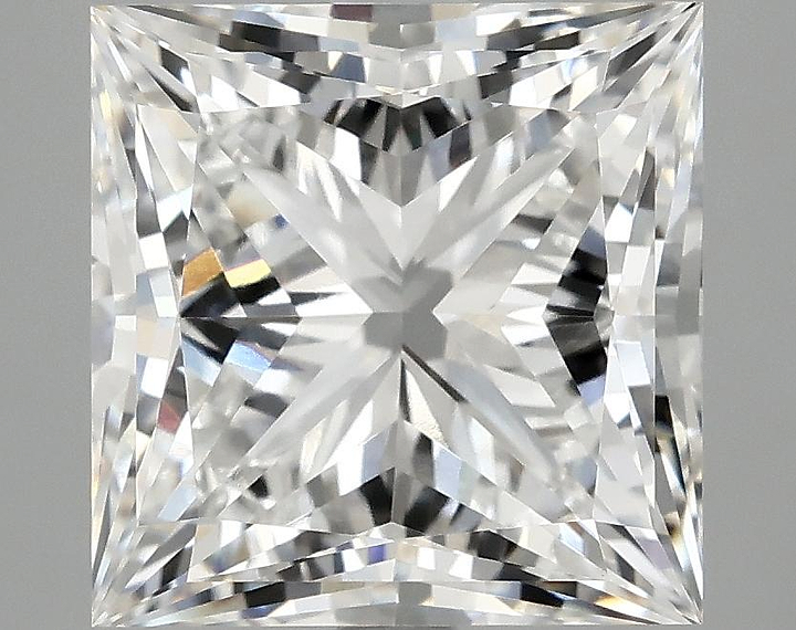 5.05 Carat Princess Shaped Ideal Cut VVS2 IGI Certified Lab Grown Diamond