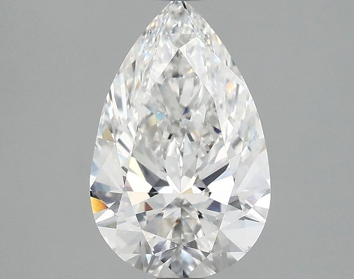 1.89 Carat Pear Shaped Ideal Cut VVS2 IGI Certified Lab Grown Diamond