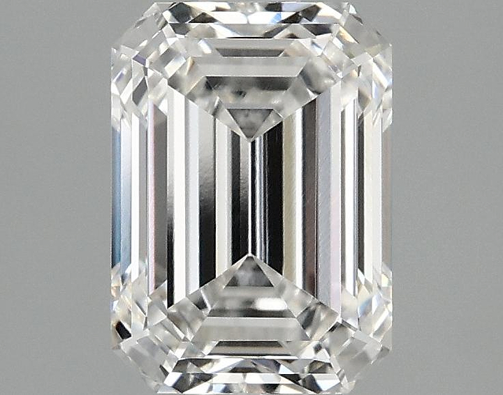 2.1 Carat Emerald Shaped Ideal Cut VVS2 IGI Certified Lab Grown Diamond