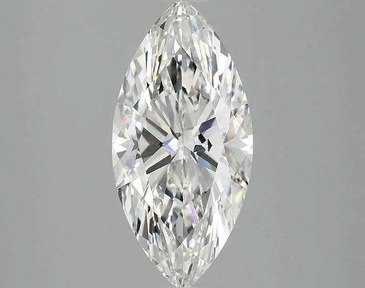 2.3 Carat Marquise Shaped Excellent Cut VVS2 IGI Certified Lab Grown Diamond