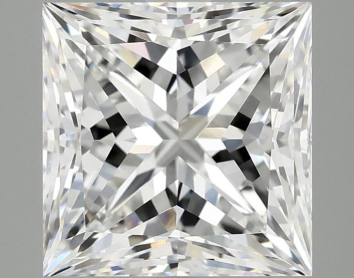 4.04 Carat Princess Shaped Ideal Cut VVS2 IGI Certified Lab Grown Diamond