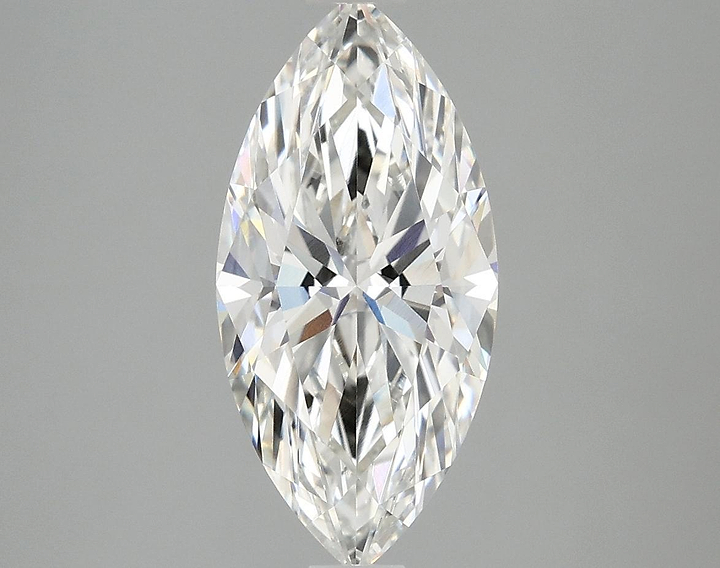 2.46 Carat Marquise Shaped Excellent Cut VVS1 IGI Certified Lab Grown Diamond