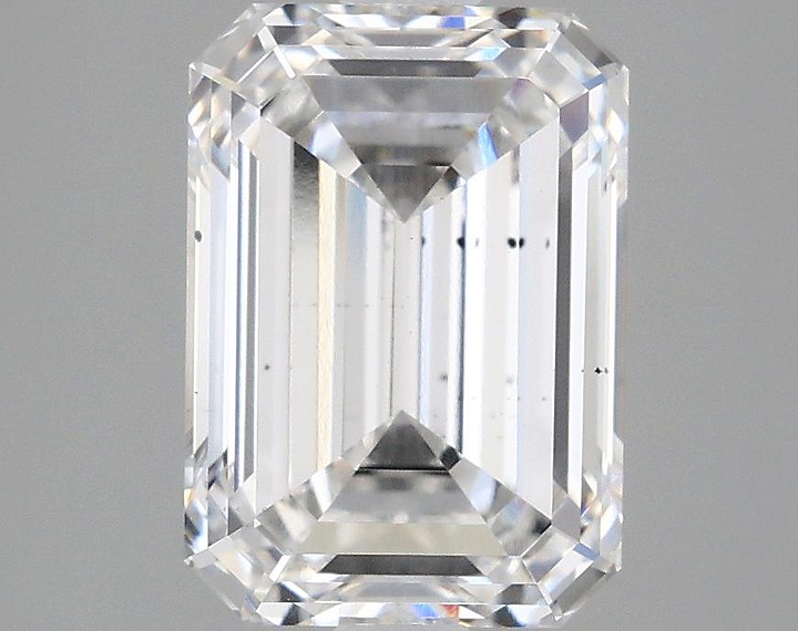 3.06 Carat Emerald Shaped Ideal Cut SI1 IGI Certified Lab Grown Diamond