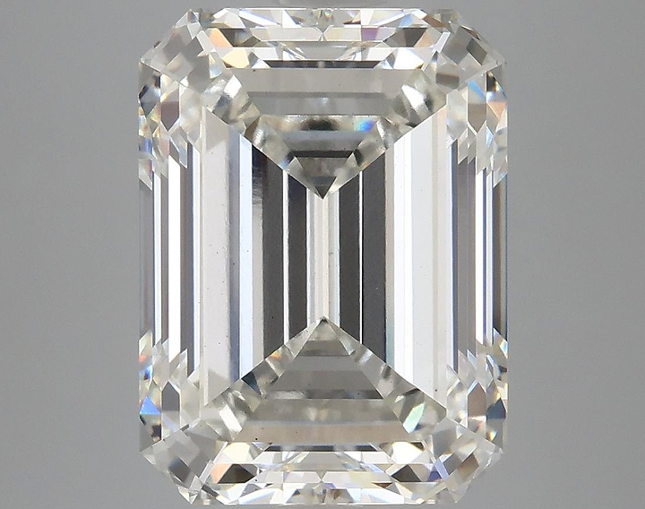 6.88 Carat Emerald Shaped Excellent Cut VS1 IGI Certified Lab Grown Diamond