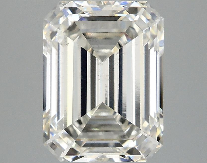 3.03 Carat Emerald Shaped Excellent Cut SI1 IGI Certified Lab Grown Diamond