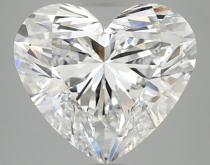 6.03 Carat Heart Shaped Ideal Cut VVS2 IGI Certified Lab Grown Diamond