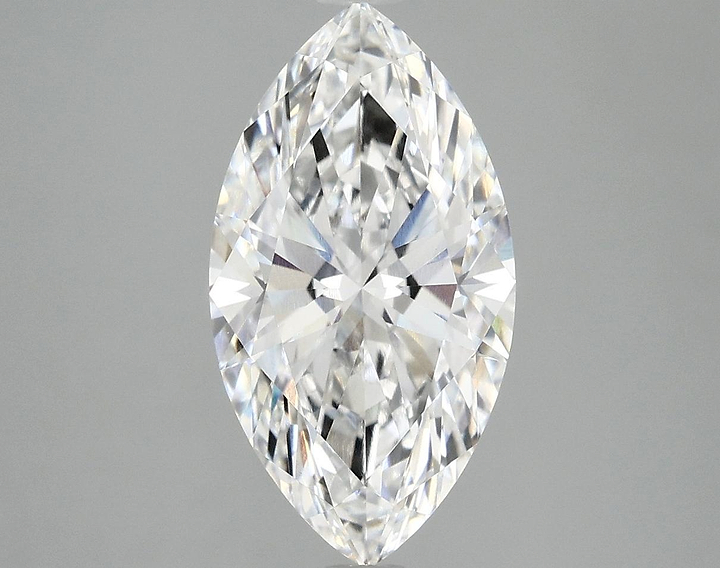 3.02 Carat Marquise Shaped Excellent Cut VVS2 IGI Certified Lab Grown Diamond