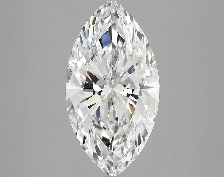 2.97 Carat Marquise Shaped Ideal Cut VVS2 IGI Certified Lab Grown Diamond