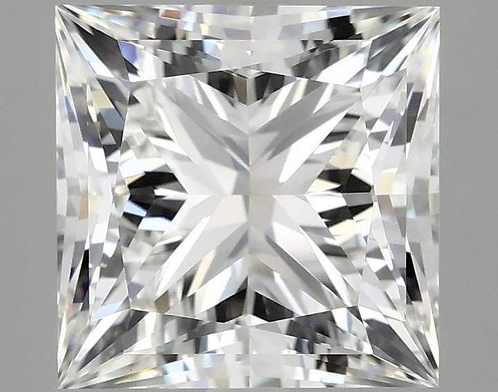 4.36 Carat Princess Shaped Ideal Cut VVS2 IGI Certified Lab Grown Diamond