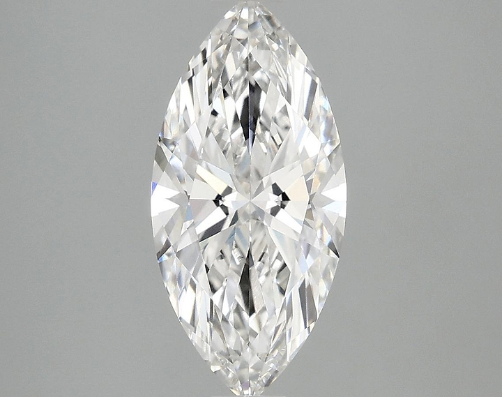 2.03 Carat Marquise Shaped Excellent Cut VVS2 IGI Certified Lab Grown Diamond
