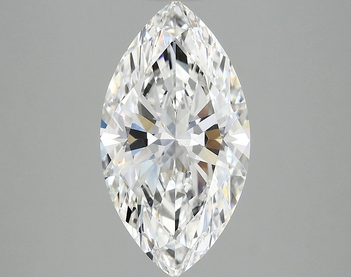 3.02 Carat Marquise Shaped Excellent Cut VVS2 IGI Certified Lab Grown Diamond