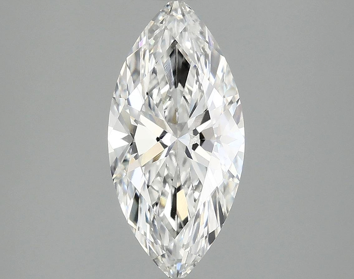 2.05 Carat Marquise Shaped Excellent Cut VVS2 IGI Certified Lab Grown Diamond