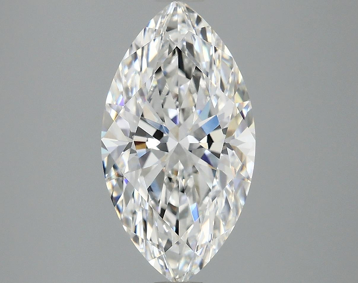 3.08 Carat Marquise Shaped Excellent Cut VVS2 IGI Certified Lab Grown Diamond